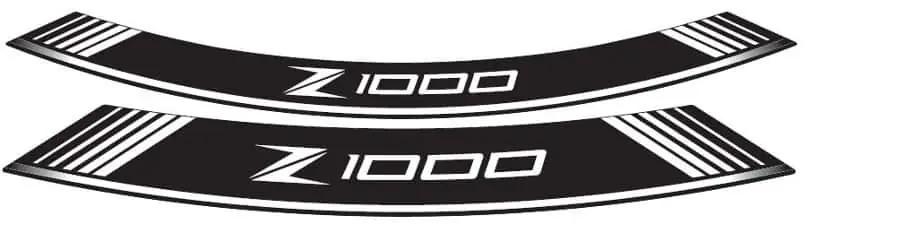 Puig velg stickers Kawasaki Z1000 / R / SX vanaf 2003 Lage Kosten